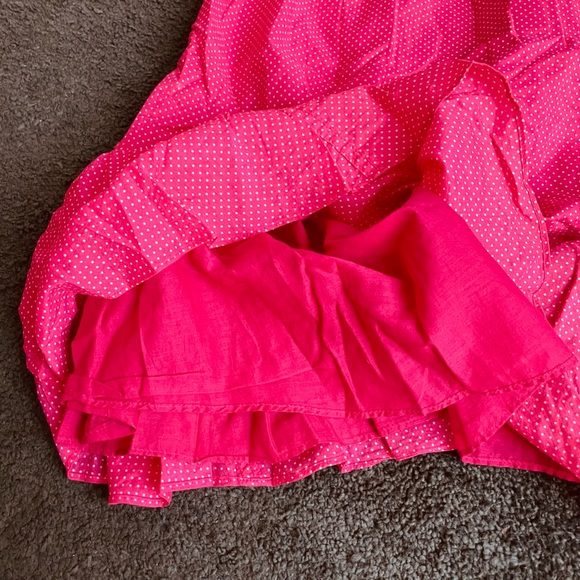 GUC AE Hot Pink and White Polka Dot Dress - Picture 4 of 7
